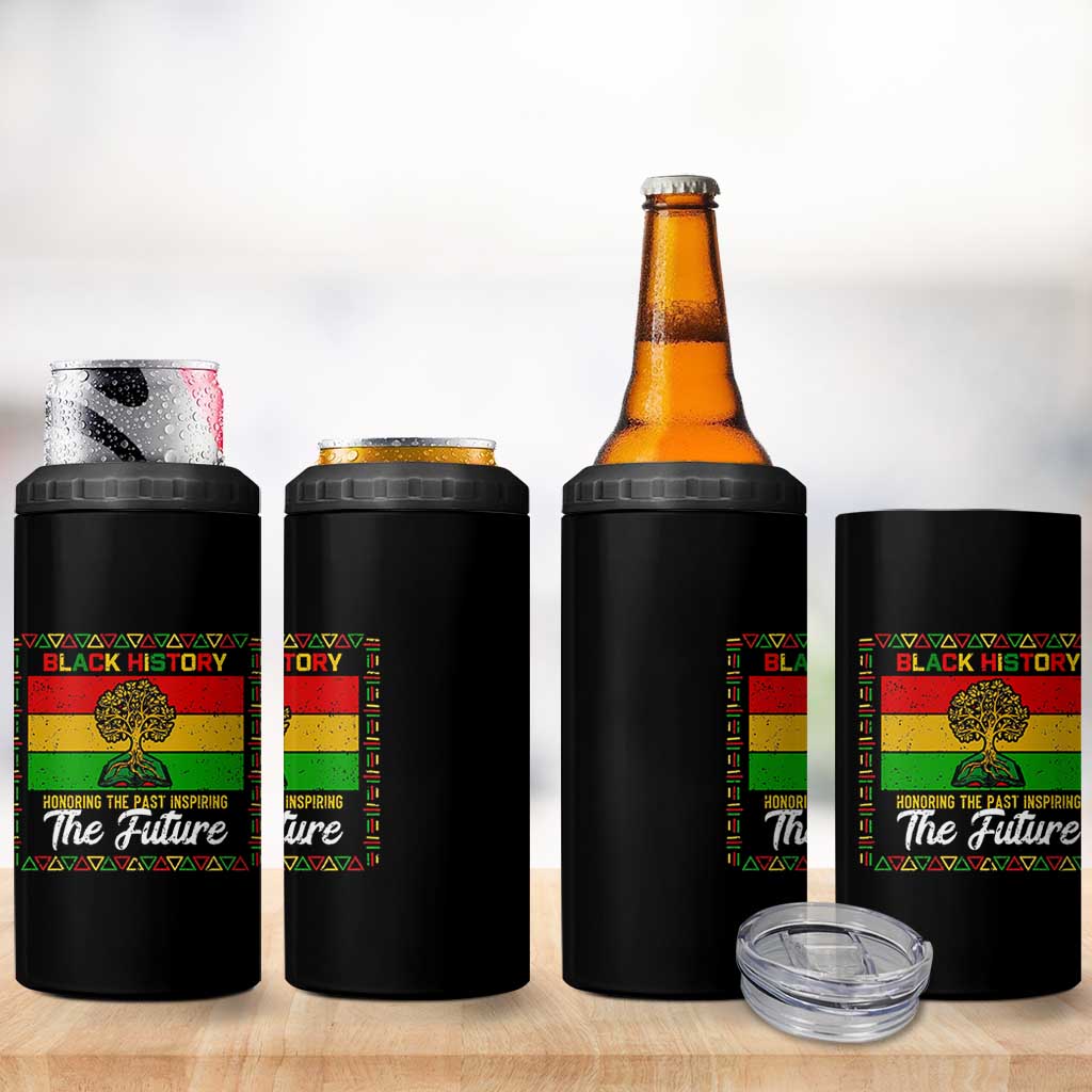 Black History Month 4 in 1 Can Cooler Tumbler Honoring The Past Inspiring The Future - Wonder Print Shop