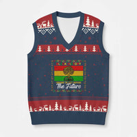 Black History Month V-Neck Knit Sweater Vest Honoring The Past Inspiring The Future - Wonder Print Shop
