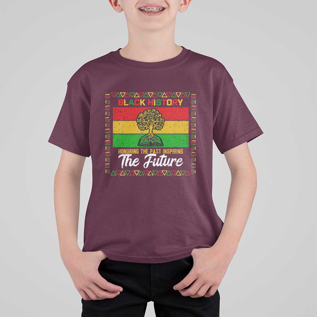 Black History Month T Shirt For Kid Honoring The Past Inspiring The Future - Wonder Print Shop