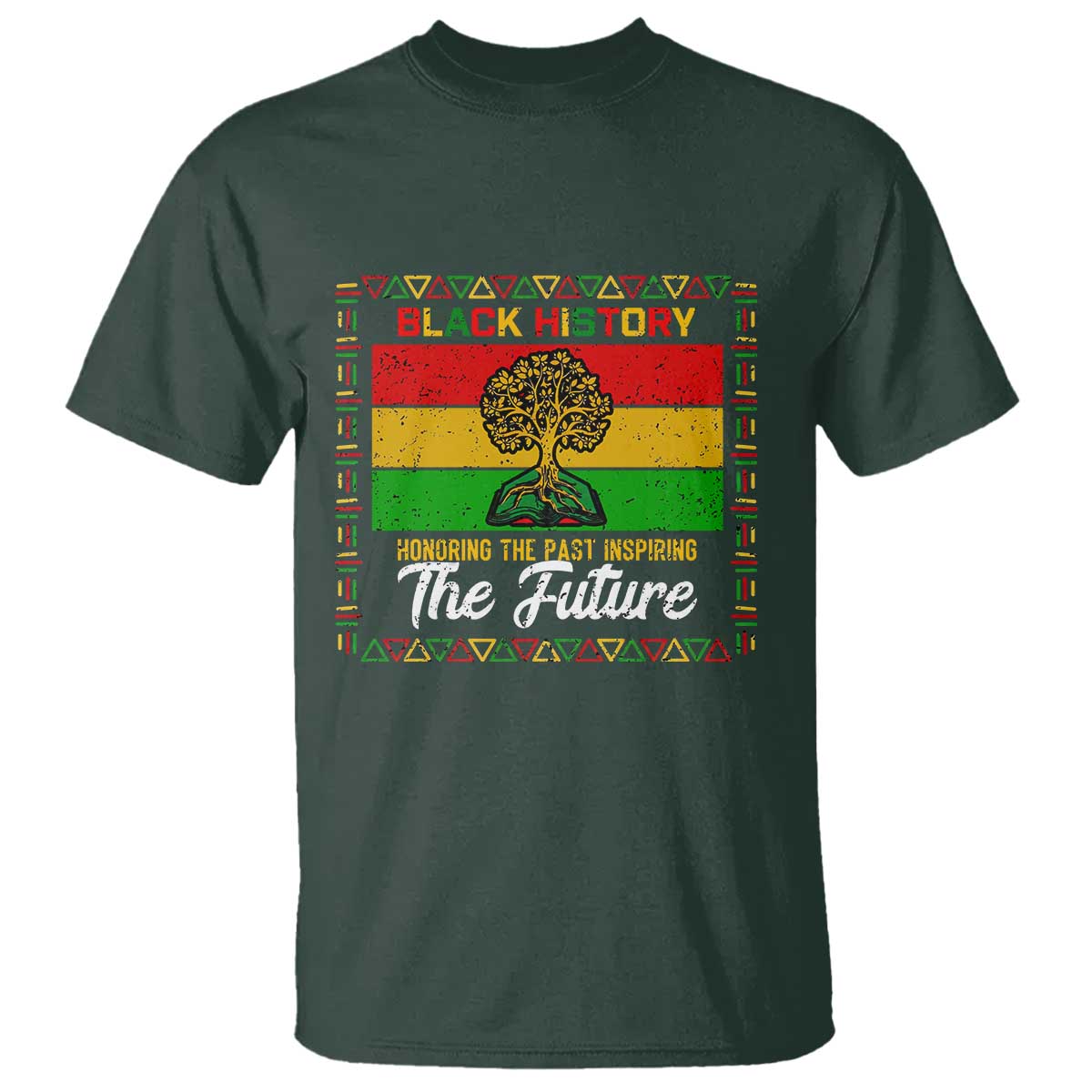 Black History Month T Shirt Honoring The Past Inspiring The Future - Wonder Print Shop