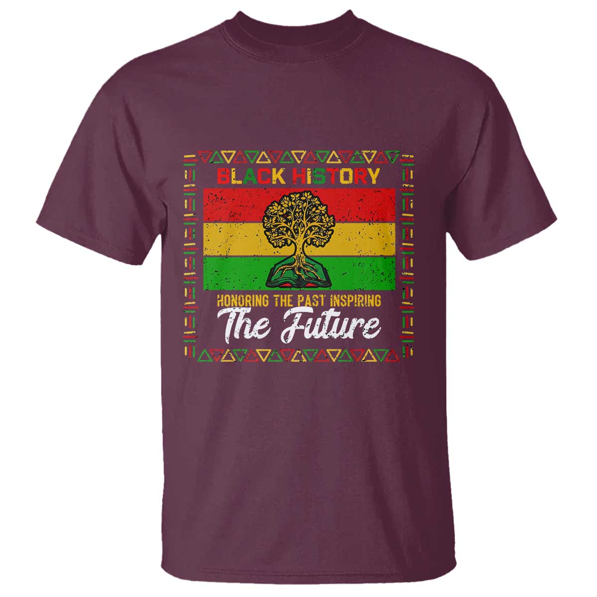 Black History Month T Shirt Honoring The Past Inspiring The Future - Wonder Print Shop