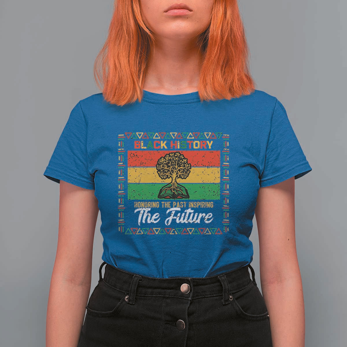 Black History Month T Shirt For Women Honoring The Past Inspiring The Future - Wonder Print Shop