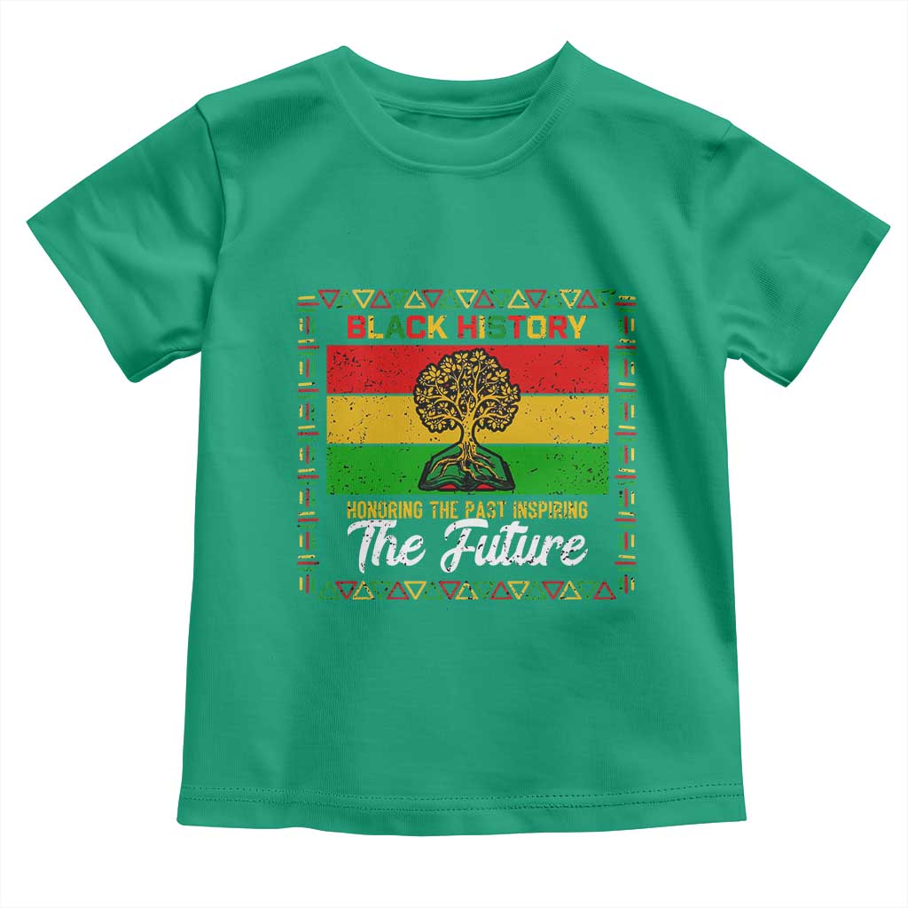 Black History Month Toddler T Shirt Honoring The Past Inspiring The Future - Wonder Print Shop