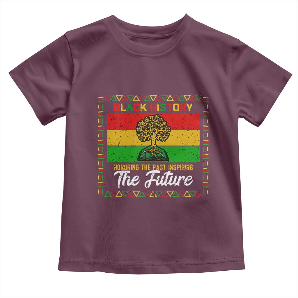 Black History Month Toddler T Shirt Honoring The Past Inspiring The Future - Wonder Print Shop
