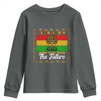 Black History Month Youth Sweatshirt Honoring The Past Inspiring The Future - Wonder Print Shop