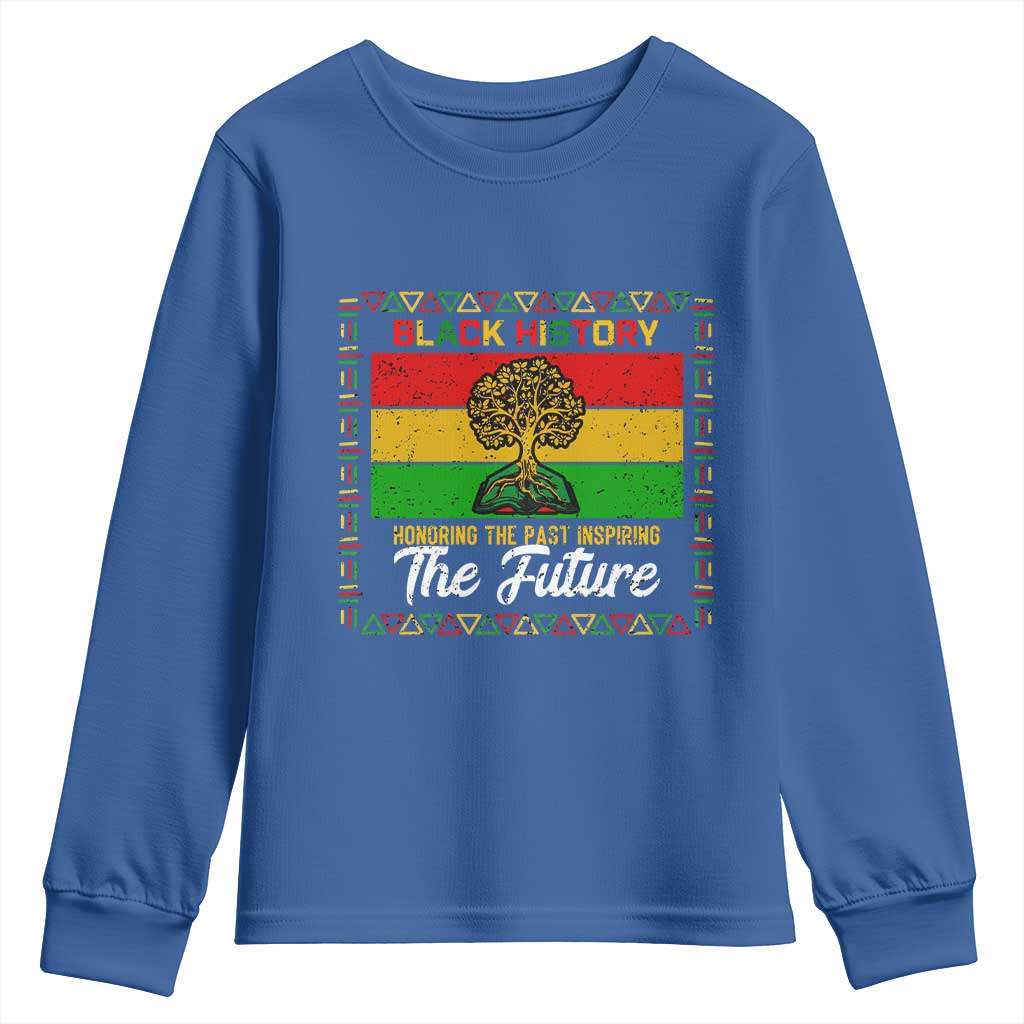 Black History Month Youth Sweatshirt Honoring The Past Inspiring The Future - Wonder Print Shop