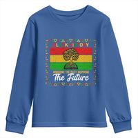 Black History Month Youth Sweatshirt Honoring The Past Inspiring The Future - Wonder Print Shop