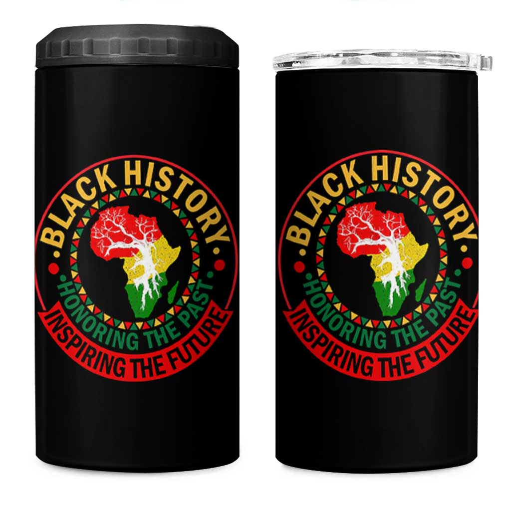 Inspiring The Future Honoring The Past 4 in 1 Can Cooler Tumbler African American Heritage - Wonder Print Shop