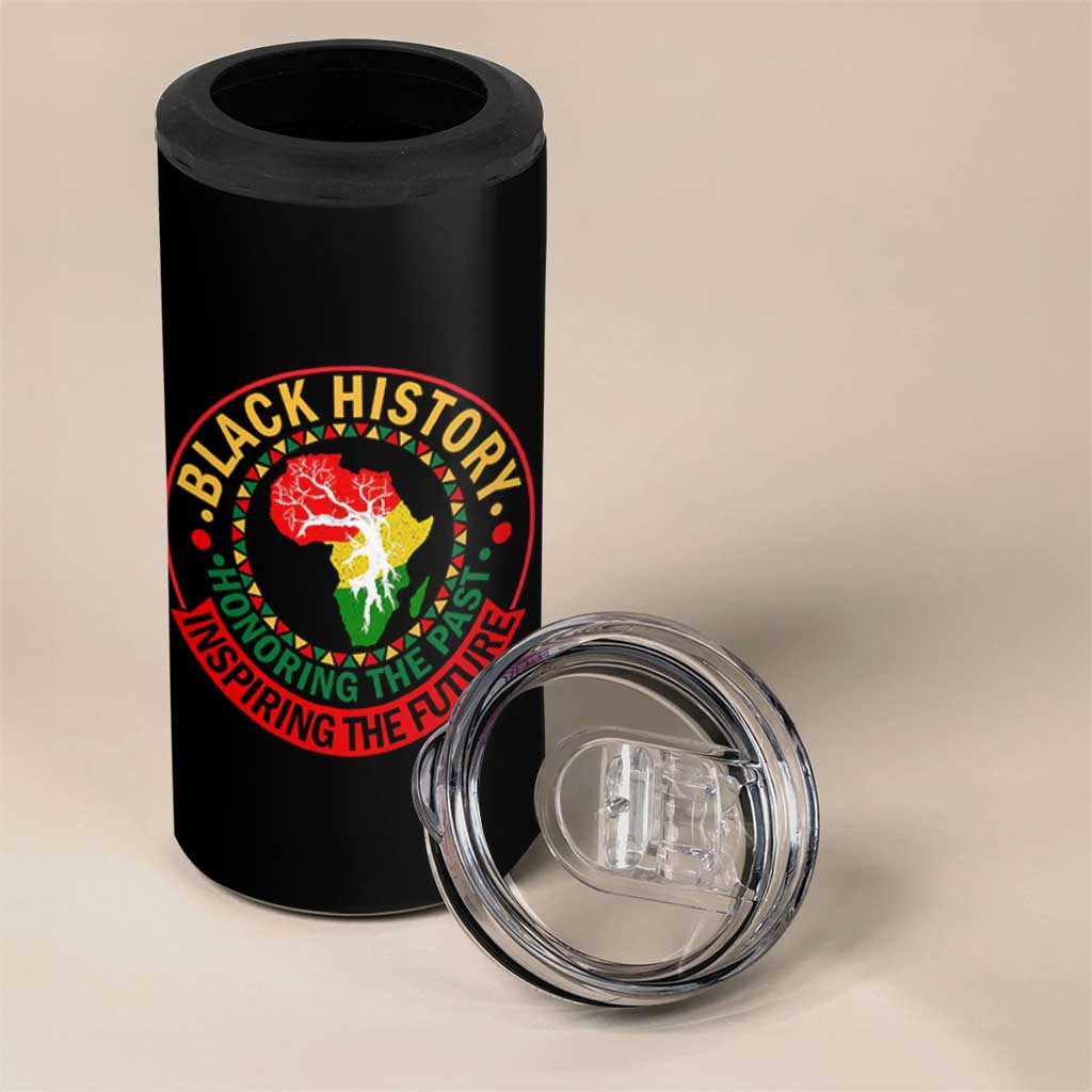 Inspiring The Future Honoring The Past 4 in 1 Can Cooler Tumbler African American Heritage - Wonder Print Shop