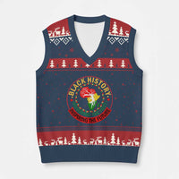 Inspiring The Future Honoring The Past V-Neck Knit Sweater Vest African American Heritage - Wonder Print Shop