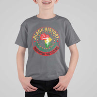 Inspiring The Future Honoring The Past T Shirt For Kid African American Heritage - Wonder Print Shop