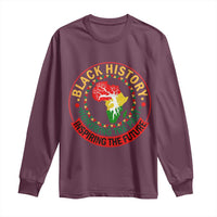 Inspiring The Future Honoring The Past Long Sleeve Shirt African American Heritage - Wonder Print Shop