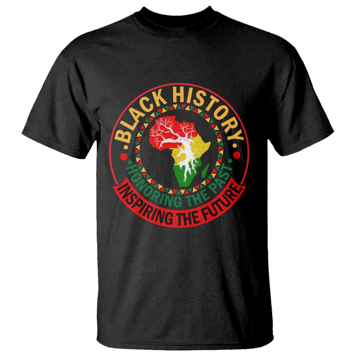 Inspiring The Future Honoring The Past T Shirt African American Heritage - Wonder Print Shop