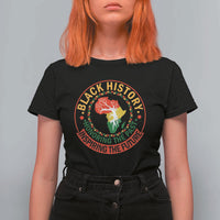 Inspiring The Future Honoring The Past T Shirt For Women African American Heritage - Wonder Print Shop