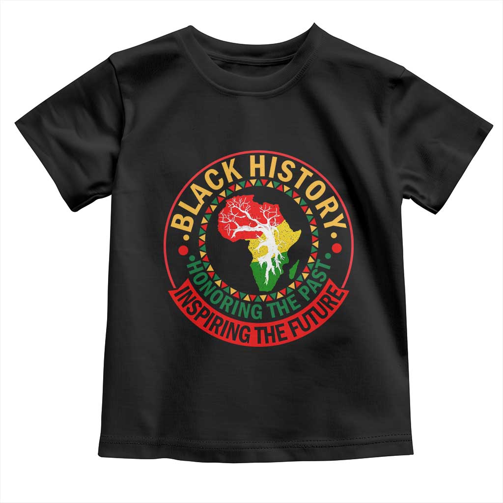 Inspiring The Future Honoring The Past Toddler T Shirt African American Heritage - Wonder Print Shop