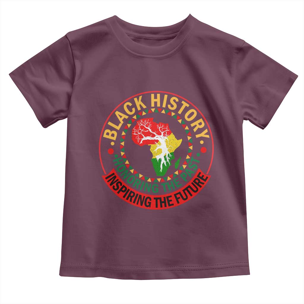 Inspiring The Future Honoring The Past Toddler T Shirt African American Heritage - Wonder Print Shop
