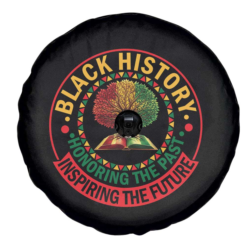 Black History Month Quote Spare Tire Cover Honoring The Past Inspiring The Future Gift - Wonder Print Shop