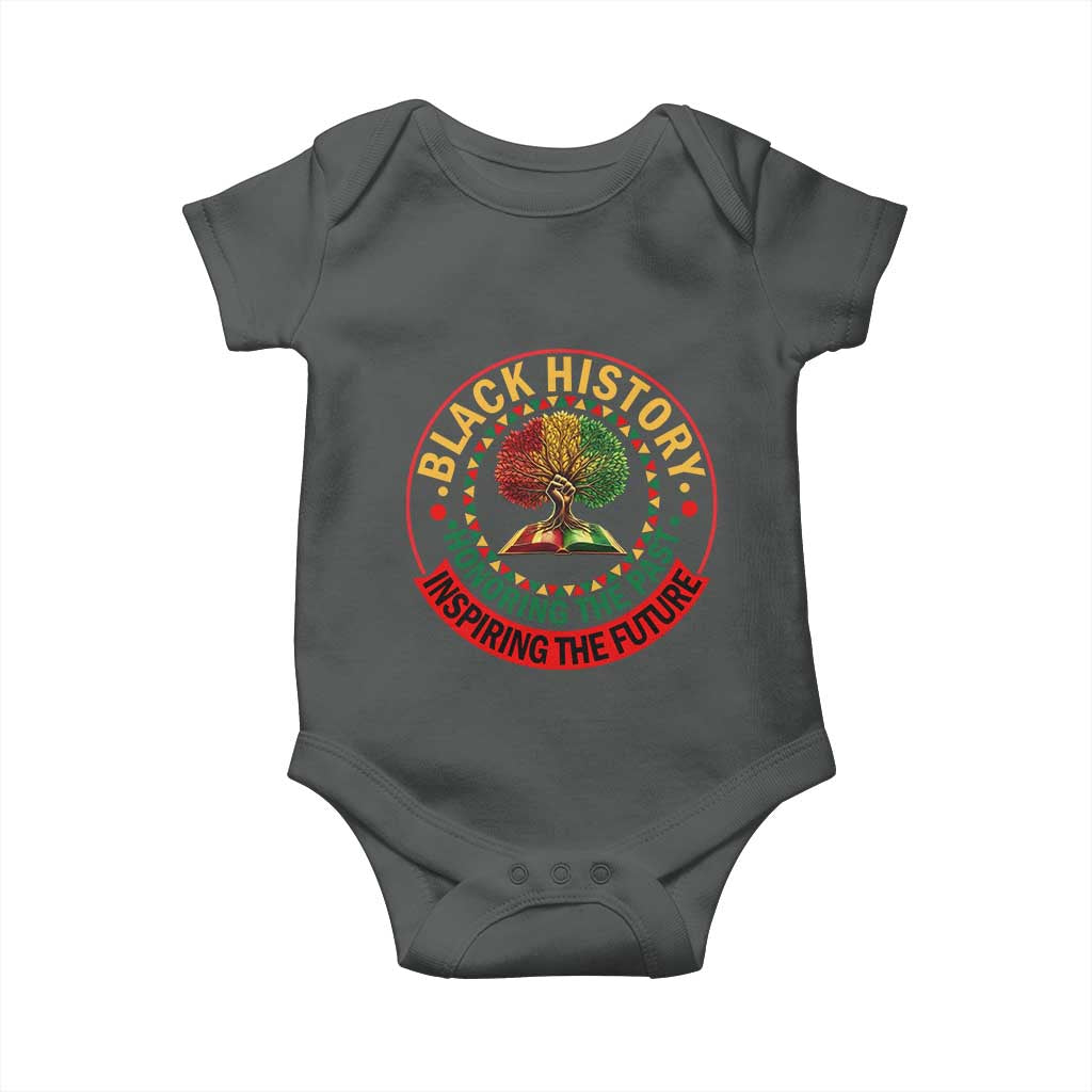 Black History Month Quote Baby Onesie Honoring The Past Inspiring The Future Gift - Wonder Print Shop