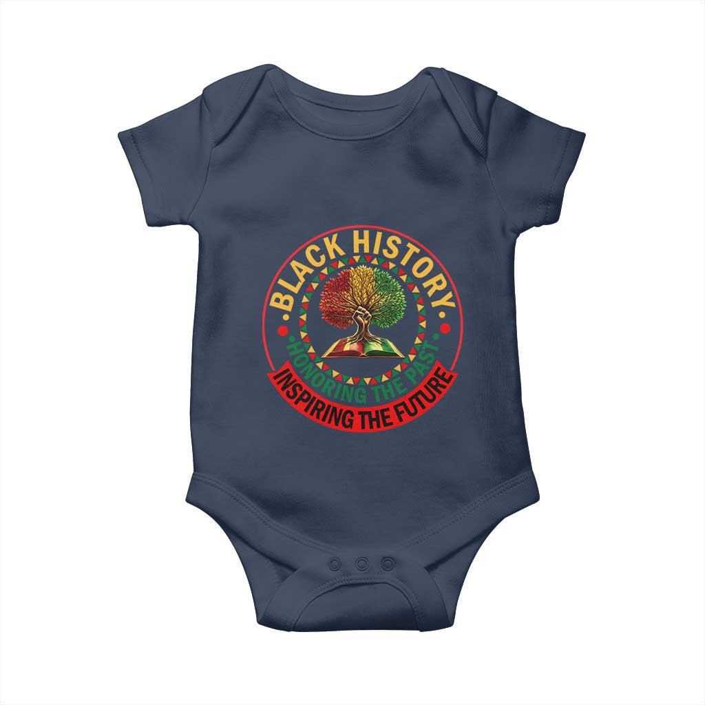Black History Month Quote Baby Onesie Honoring The Past Inspiring The Future Gift - Wonder Print Shop