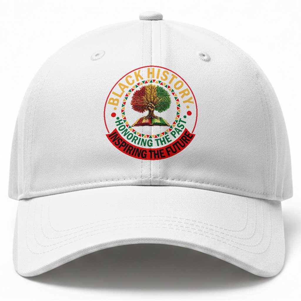 Black History Month Quote Baseball Cap Honoring The Past Inspiring The Future Gift