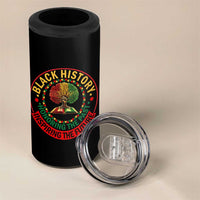 Black History Month Quote 4 in 1 Can Cooler Tumbler Honoring The Past Inspiring The Future Gift - Wonder Print Shop