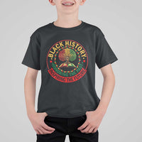 Black History Month Quote T Shirt For Kid Honoring The Past Inspiring The Future Gift - Wonder Print Shop