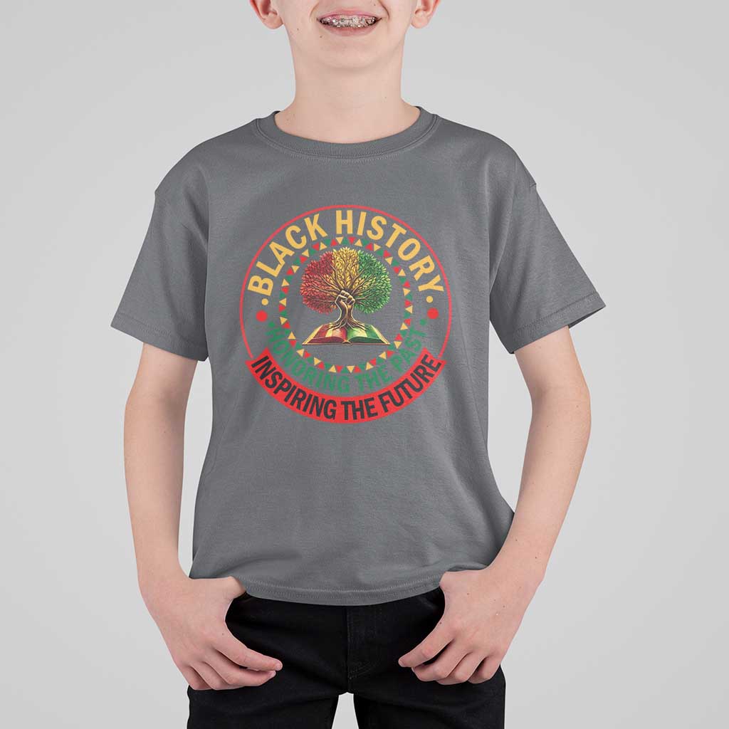 Black History Month Quote T Shirt For Kid Honoring The Past Inspiring The Future Gift - Wonder Print Shop