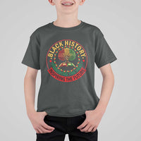 Black History Month Quote T Shirt For Kid Honoring The Past Inspiring The Future Gift - Wonder Print Shop