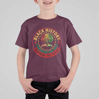 Black History Month Quote T Shirt For Kid Honoring The Past Inspiring The Future Gift - Wonder Print Shop