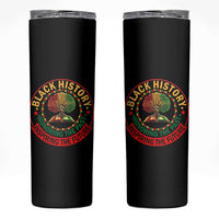 Black History Month Quote Skinny Tumbler Honoring The Past Inspiring The Future Gift - Wonder Print Shop
