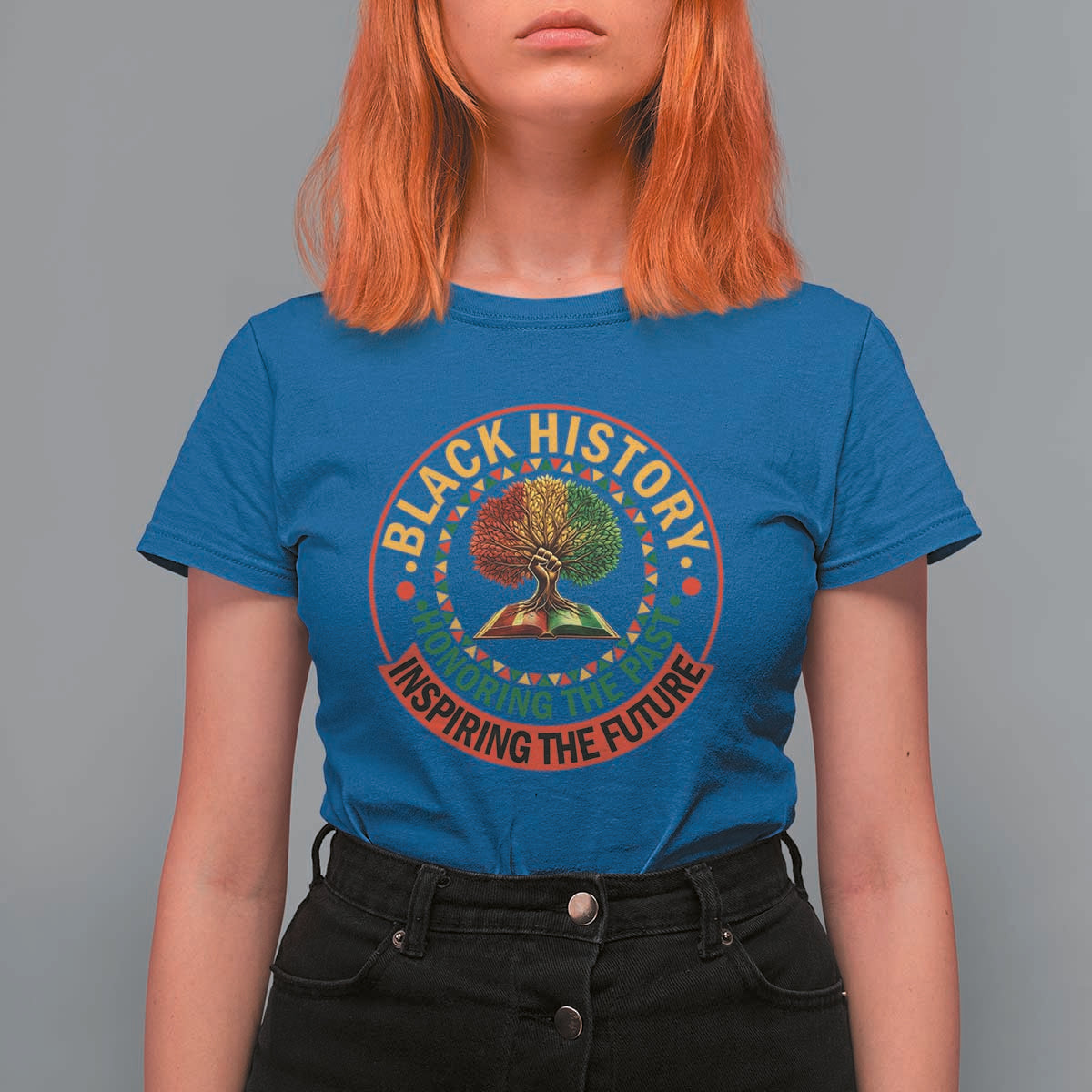Black History Month Quote T Shirt For Women Honoring The Past Inspiring The Future Gift - Wonder Print Shop
