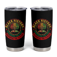 Black History Month Quote Tumbler Cup Honoring The Past Inspiring The Future Gift - Wonder Print Shop