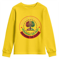 Black History Month Quote Youth Sweatshirt Honoring The Past Inspiring The Future Gift - Wonder Print Shop
