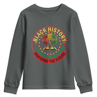 Black History Month Quote Youth Sweatshirt Honoring The Past Inspiring The Future Gift - Wonder Print Shop