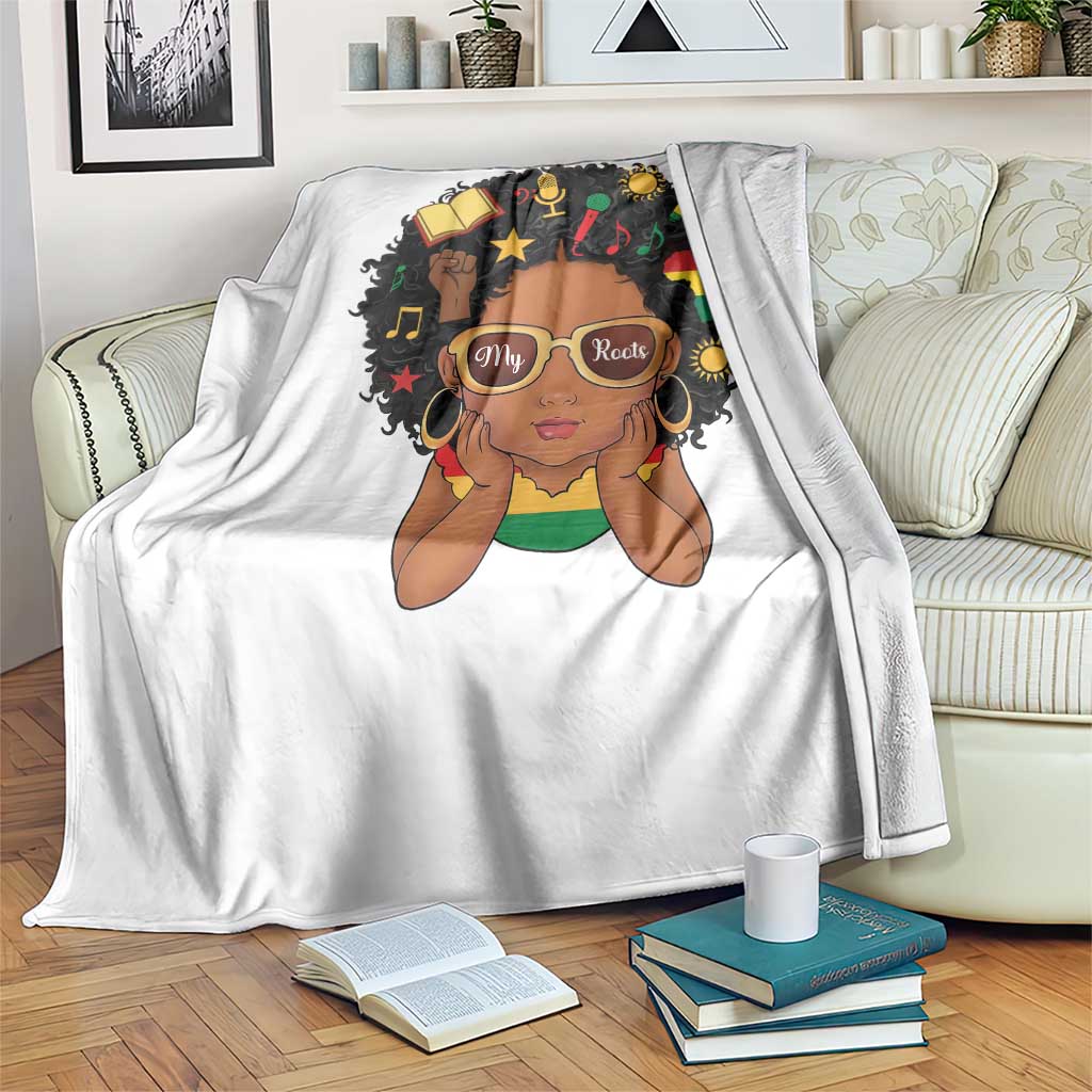 My Roots Black History Culture Pride Throw Blanket African American Heritage - Wonder Print Shop
