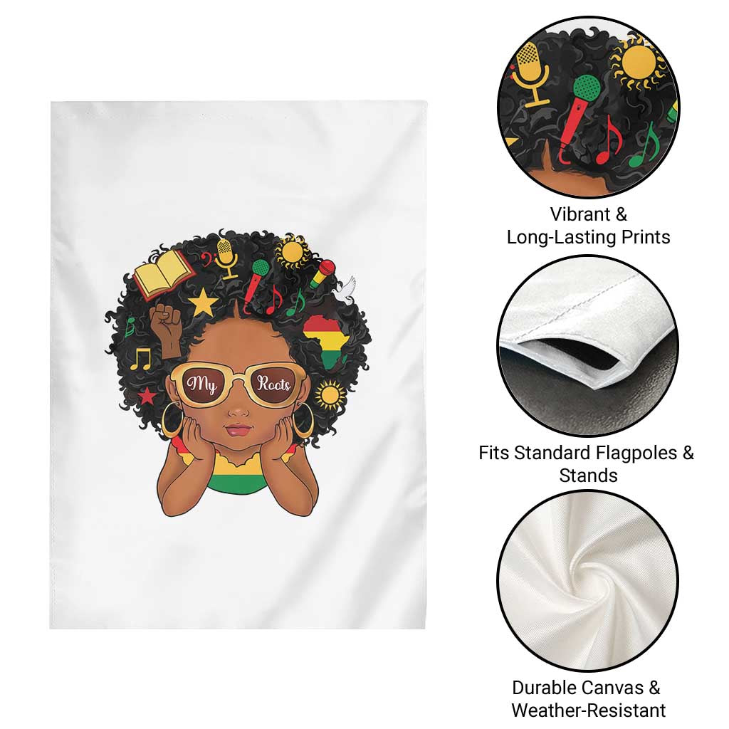 My Roots Black History Culture Pride Garden Flag African American Heritage - Wonder Print Shop