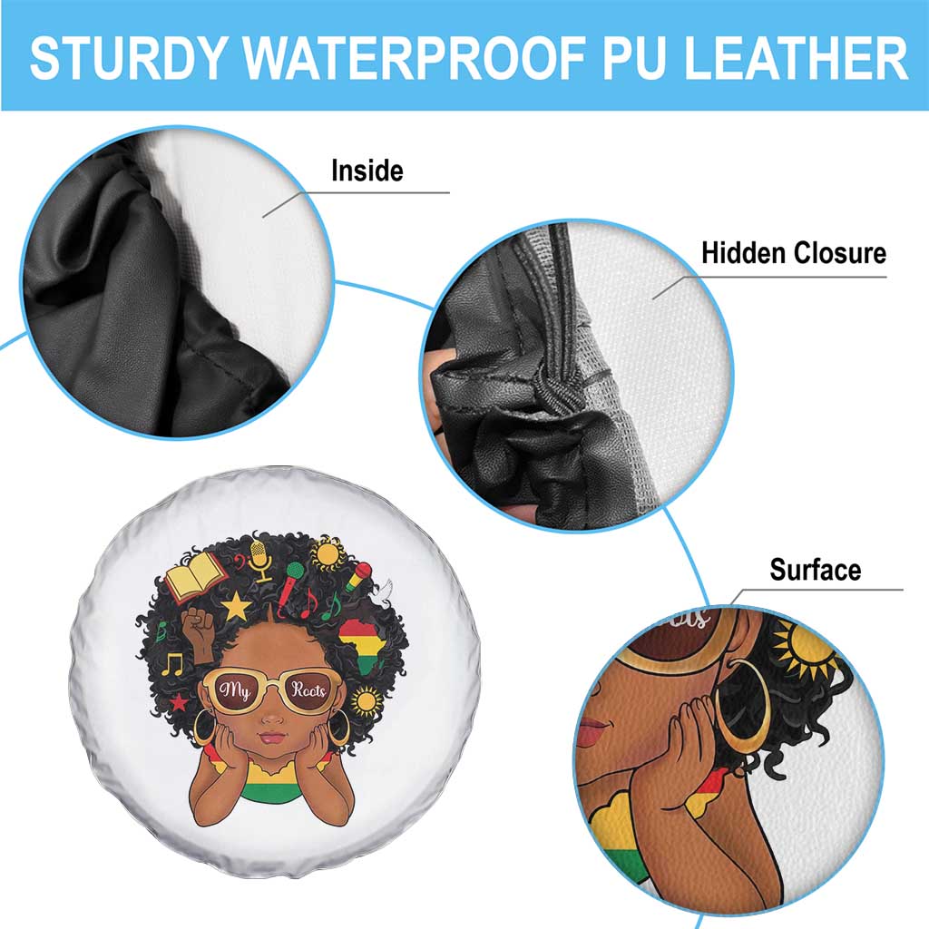 My Roots Black History Culture Pride Spare Tire Cover African American Heritage - Wonder Print Shop