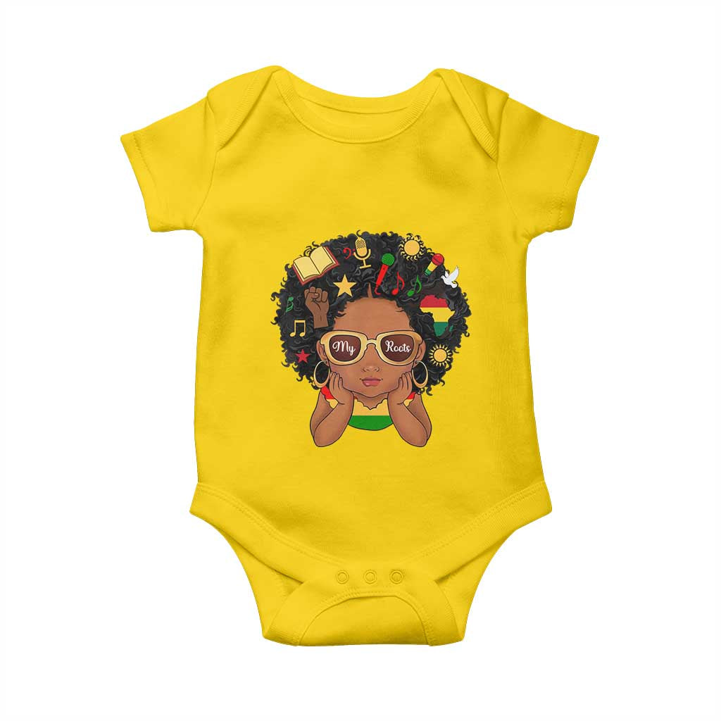 My Roots Black History Culture Pride Baby Onesie African American Heritage - Wonder Print Shop