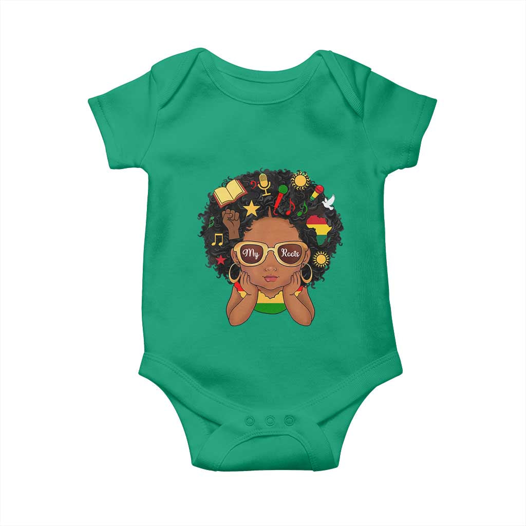 My Roots Black History Culture Pride Baby Onesie African American Heritage - Wonder Print Shop