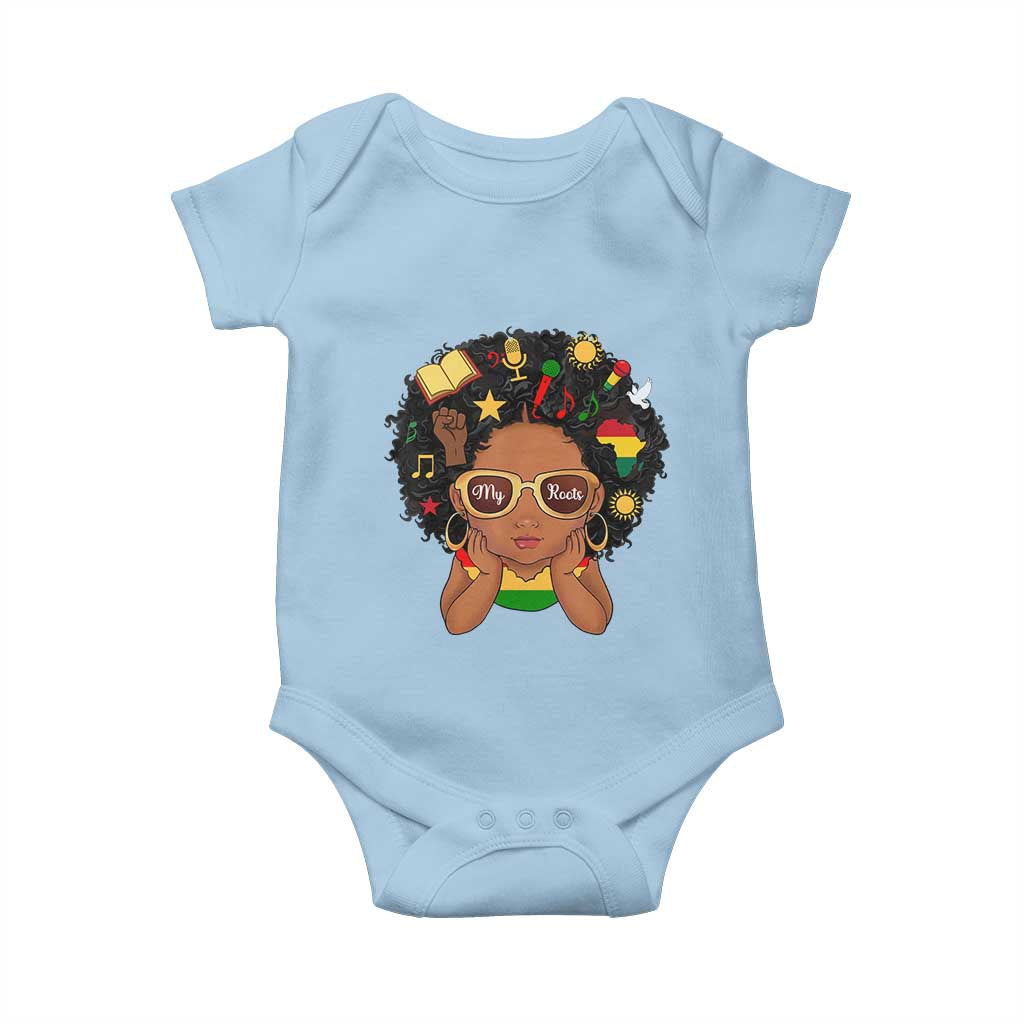 My Roots Black History Culture Pride Baby Onesie African American Heritage - Wonder Print Shop