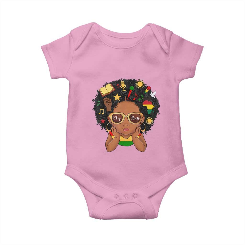 My Roots Black History Culture Pride Baby Onesie African American Heritage - Wonder Print Shop