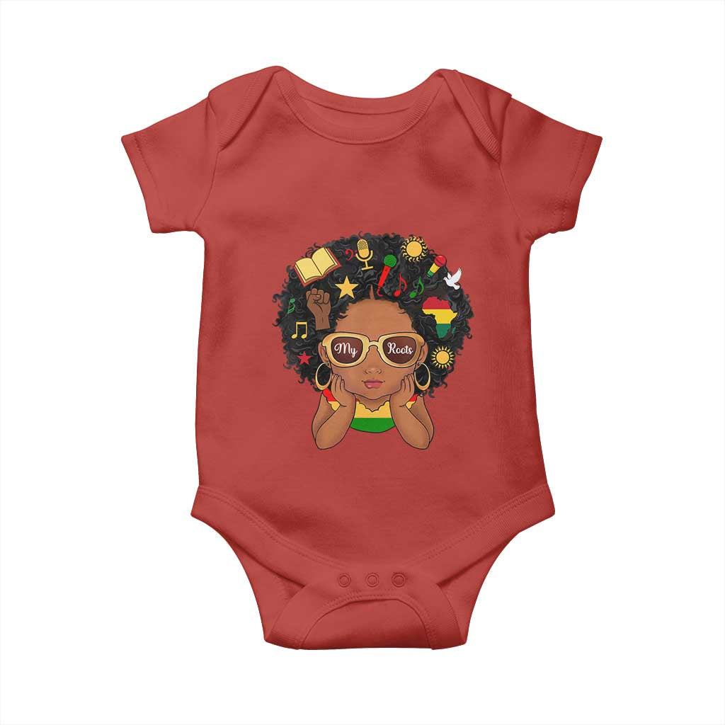My Roots Black History Culture Pride Baby Onesie African American Heritage - Wonder Print Shop