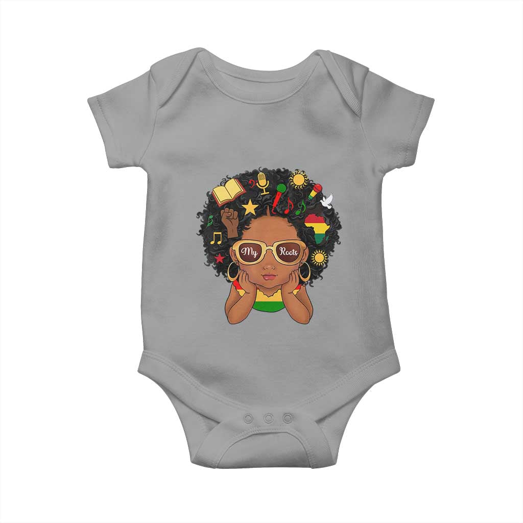 My Roots Black History Culture Pride Baby Onesie African American Heritage - Wonder Print Shop