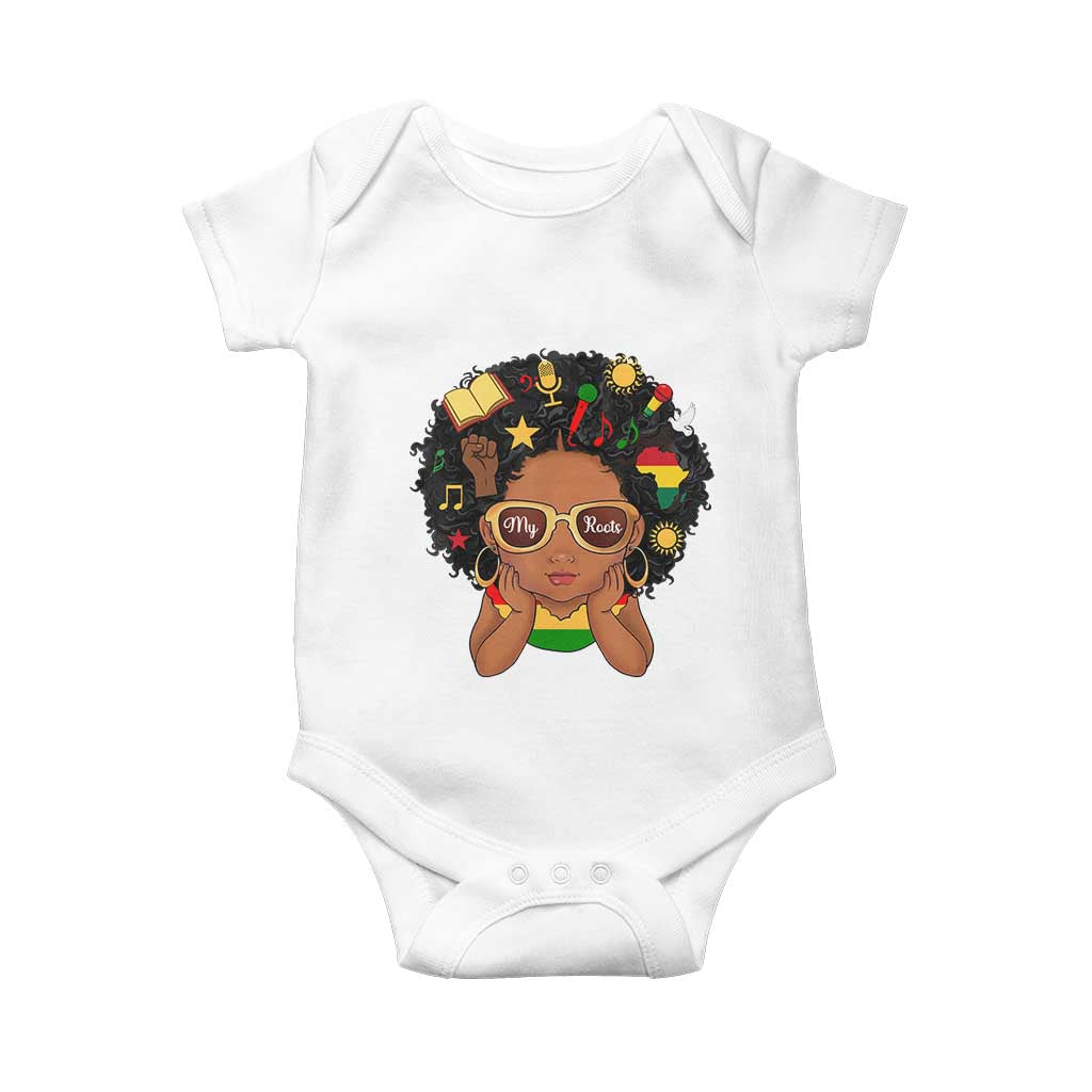 My Roots Black History Culture Pride Baby Onesie African American Heritage - Wonder Print Shop