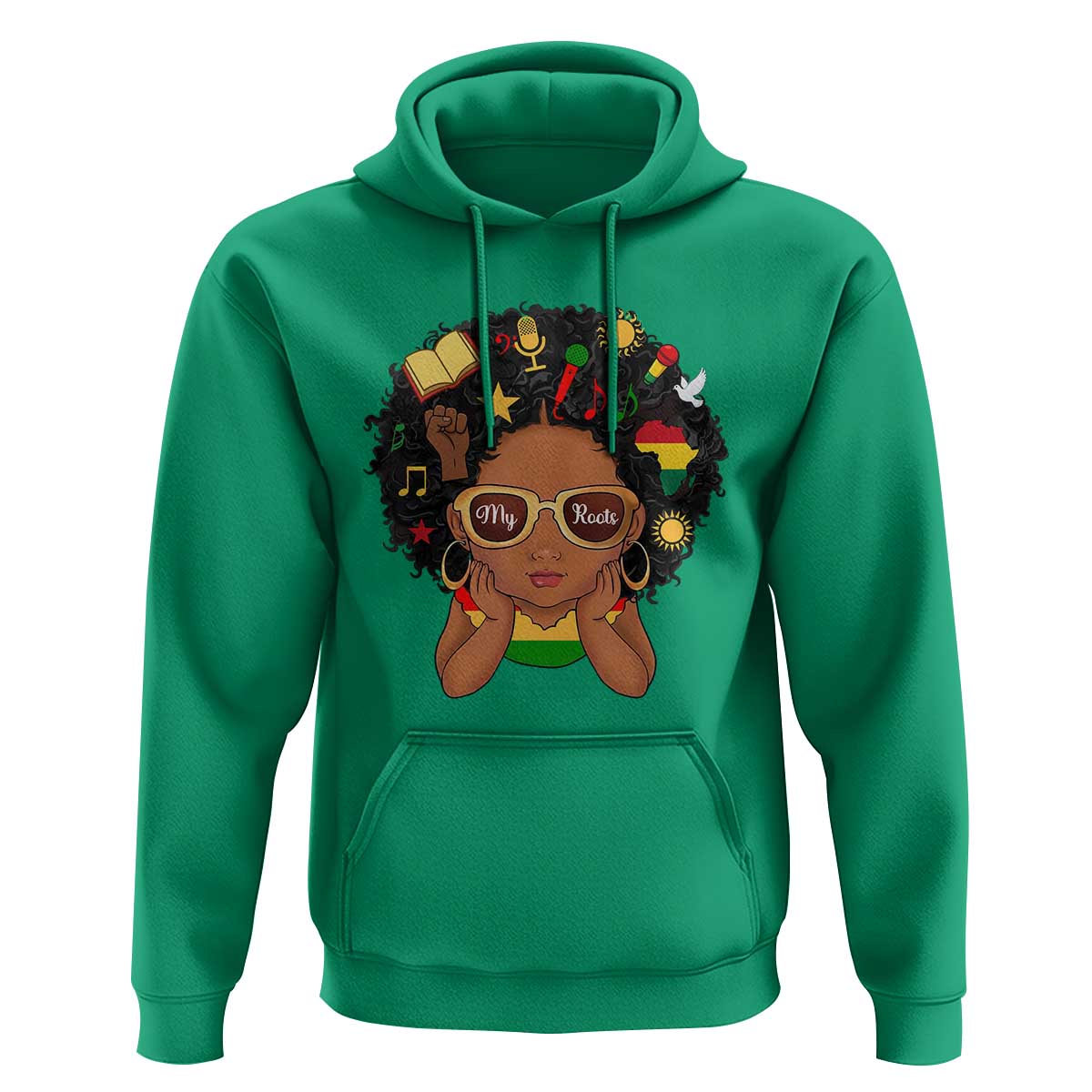My Roots Black History Culture Pride Hoodie African American Heritage - Wonder Print Shop