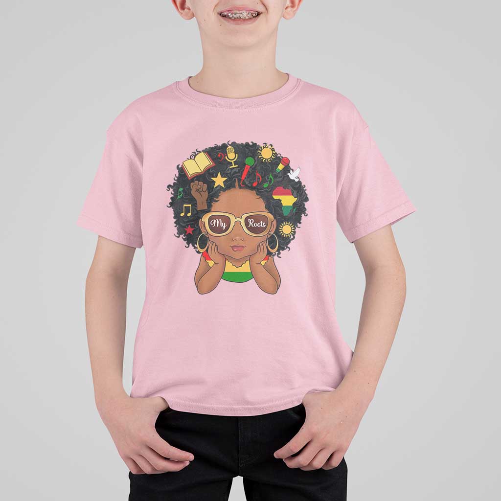 My Roots Black History Culture Pride T Shirt For Kid African American Heritage - Wonder Print Shop