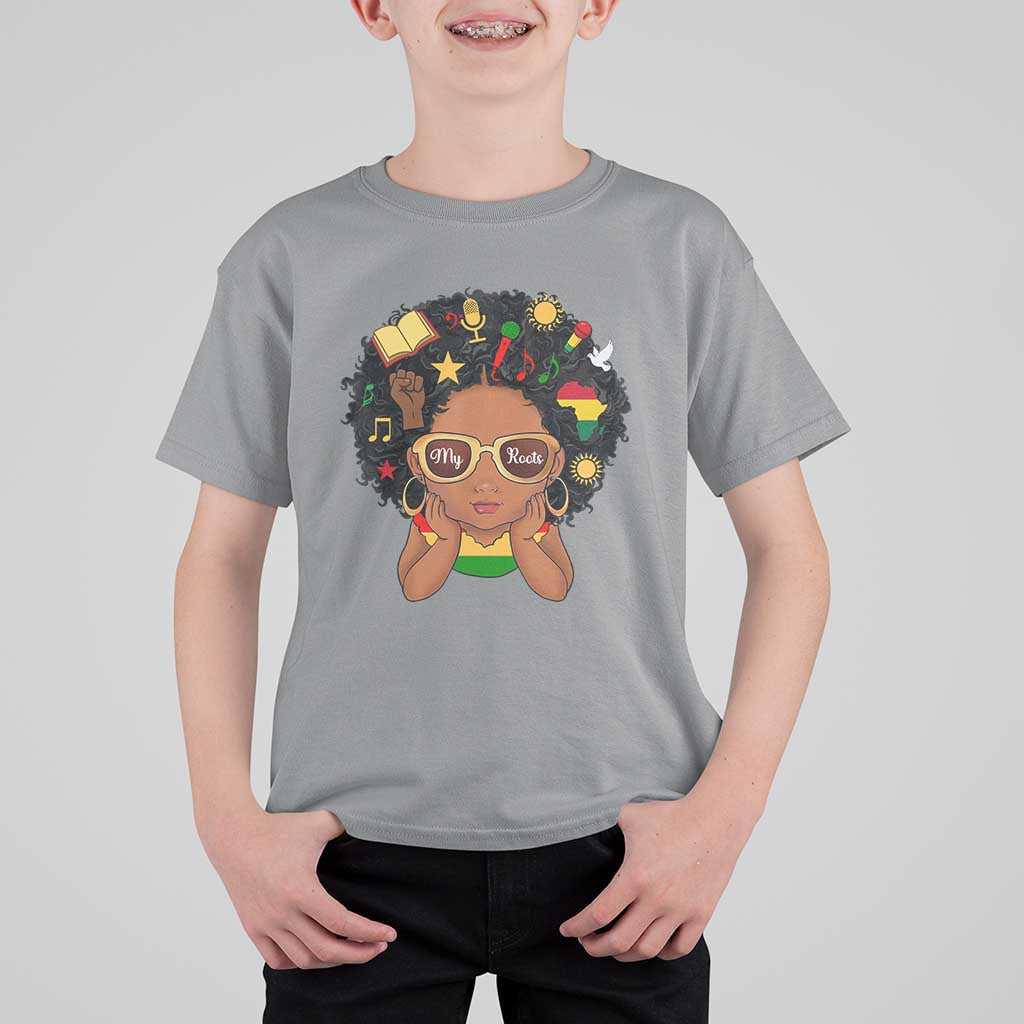 My Roots Black History Culture Pride T Shirt For Kid African American Heritage - Wonder Print Shop