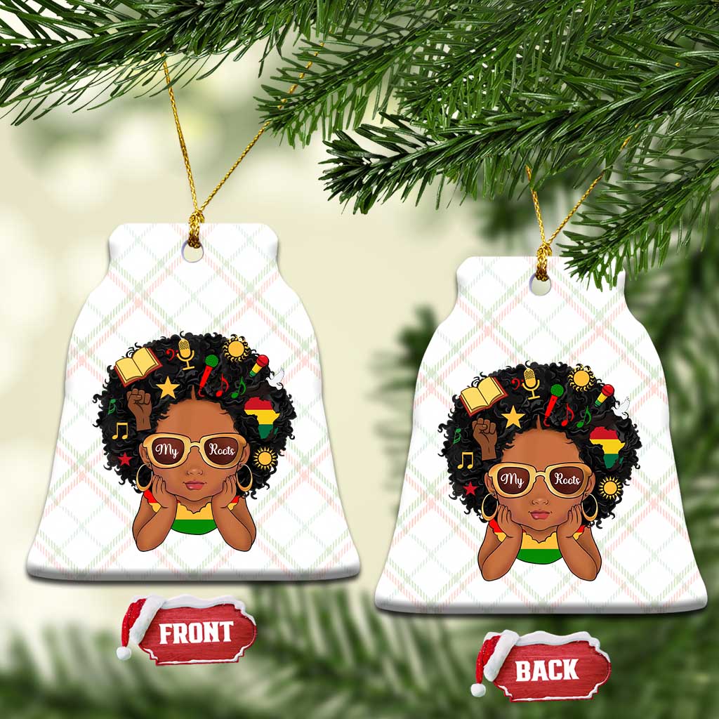 My Roots Black History Culture Pride Ceramic Ornament African American Heritage - Wonder Print Shop