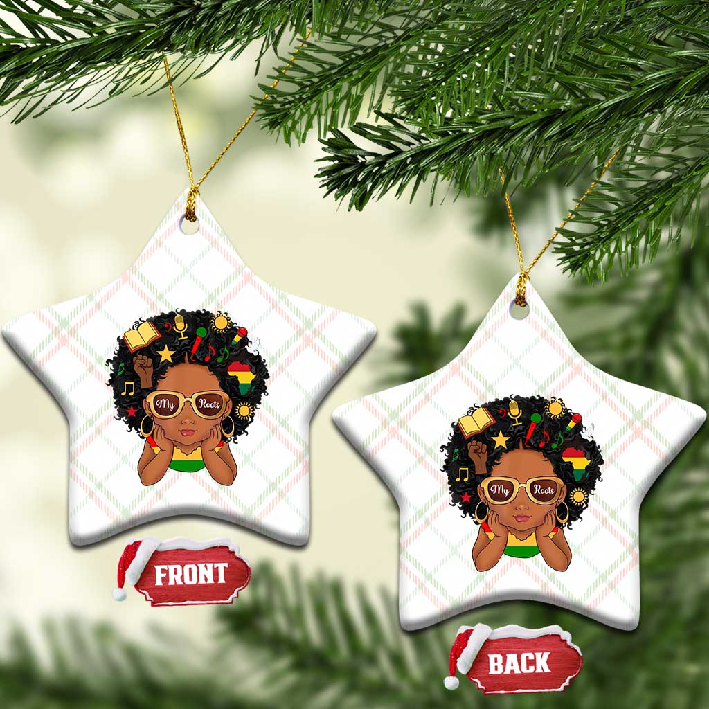 My Roots Black History Culture Pride Ceramic Ornament African American Heritage - Wonder Print Shop