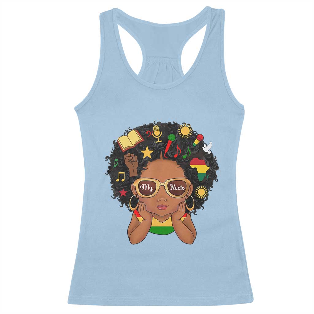 My Roots Black History Culture Pride Racerback Tank Top African American Heritage - Wonder Print Shop